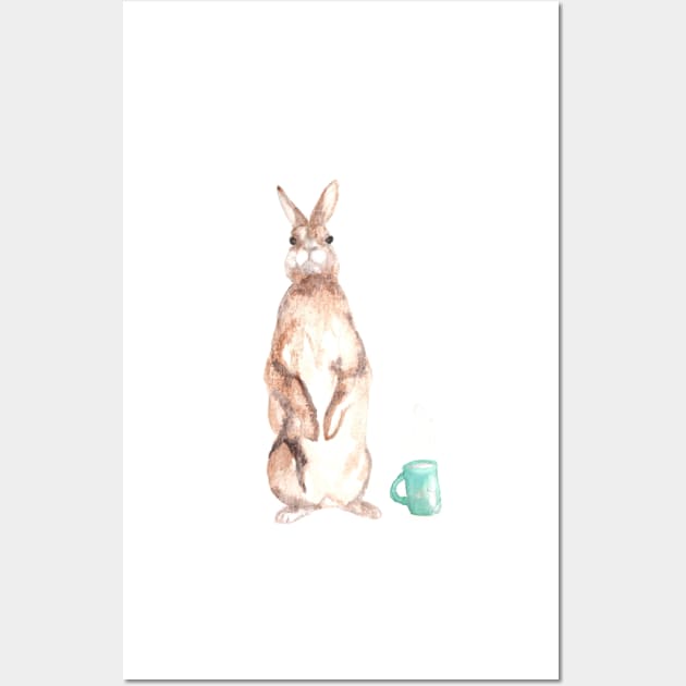 Cuppa Bunny Wall Art by RavensLanding